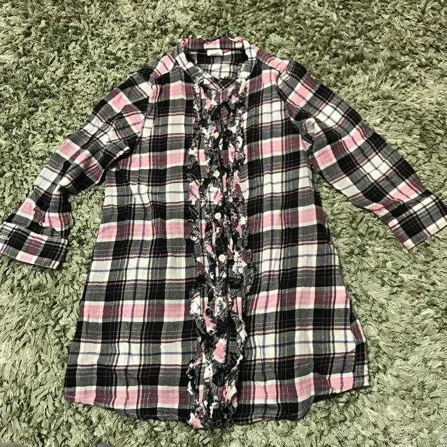 BACK NUMBER(バックナンバー)のバックナンバー シャツワンピース キッズ/ベビー/マタニティのキッズ服女の子用(90cm~)(ワンピース)の商品写真