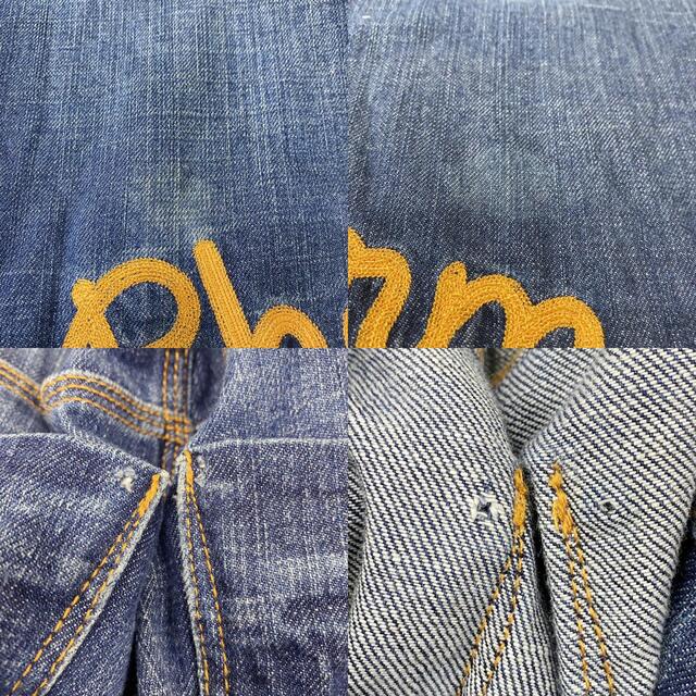 極太90s高品質◎ Knobetta 刺繍 バギースラブデニム B系HIPHOP-