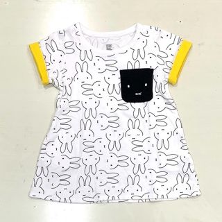 グラニフ(Design Tshirts Store graniph)のミッフィー×グラニフ　コラボTシャツワンピ　サイズ90(ワンピース)