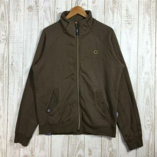 MENs M  ブラー クライミング フルジップ スウェット トップ | オーガニックコットン | ジャケット メーカー消滅 入手困難 BLURR ブラウン系(その他)