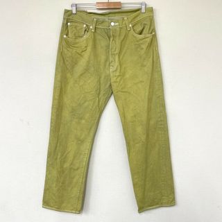 リーバイス(Levi's)のリーバイス Levi's 501 デニム パンツ 色落ち 内股シングル サイズ：W35 L29.5 ライムグリーン 【Levis】 【中古】(スラックス/スーツパンツ)