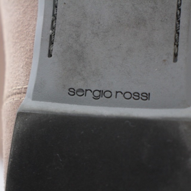 詰替え SERGIO ROSS セルジオロッシ グレー スエード 35.5 22.5cm