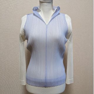 プリーツプリーズイッセイミヤケ(PLEATS PLEASE ISSEY MIYAKE)の重ね着風トップス（美品）(カットソー(長袖/七分))