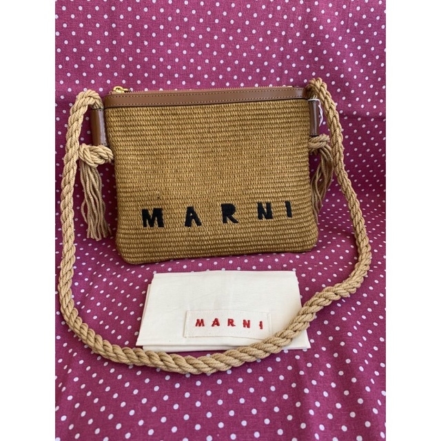 新品未使用】MARNI マルニ ショルダーバッグラフィア ポシェット - www ...