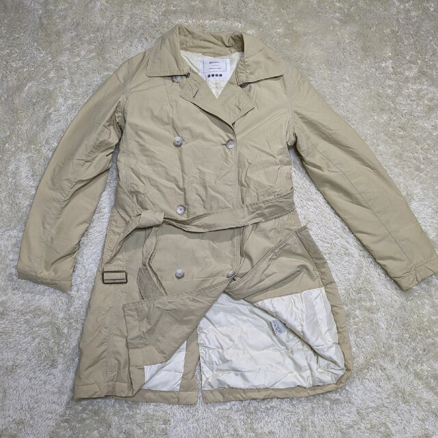 美品 ダウン トレンチ ベージュ