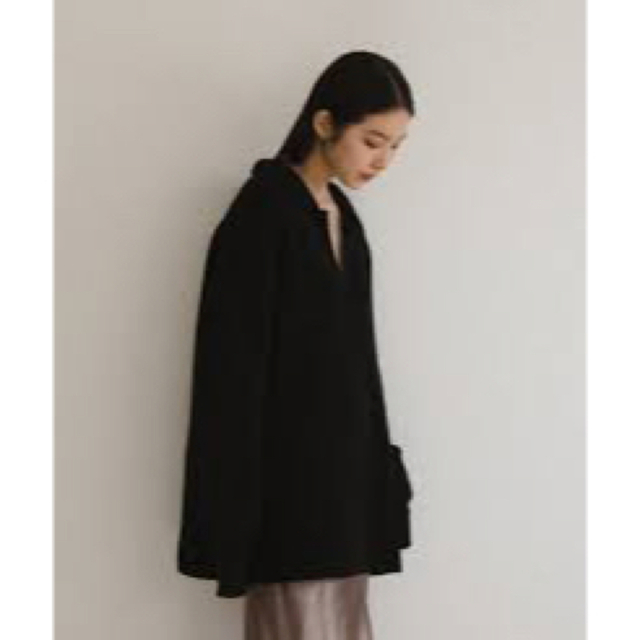 enof  cropped knit  ブラック レディースのトップス(ニット/セーター)の商品写真