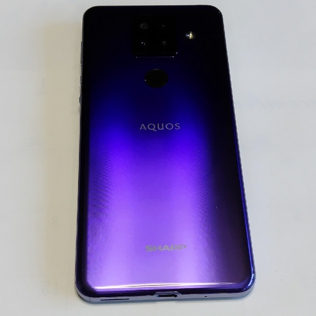 AQUOS(アクオス)のAQUOS sense4 plus パープル SIMフリー スマホ/家電/カメラのスマートフォン/携帯電話(スマートフォン本体)の商品写真