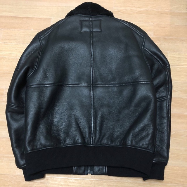 AVIREX - 極美品 15万 AVIREX ムートン ボンバー ジャケット ブラック