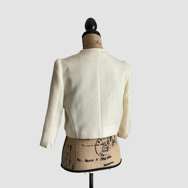未使用 max mara pianoforte ツイード ノーカラージャケット 「特価