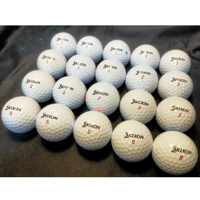 Srixon(スリクソン)の【良品】'21 Z-STAR XV③ ホワイト 20球 ロストボールゴルフボール スポーツ/アウトドアのゴルフ(その他)の商品写真