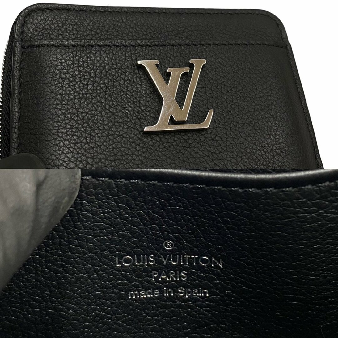 極 美品 保存箱 保存袋付 LOUIS VUITTON ルイヴィトン ロックミー ジッピー コインパース レザー ラウンドジップ 小銭入れ 財布 黒 26126