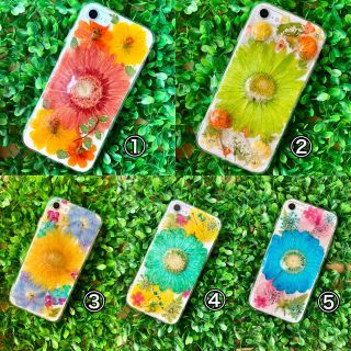 ハンドメイド押し花スマホケース(ガーベラ) - www.ecotours-of-oregon.com