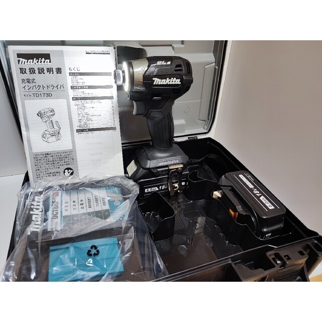 Makita マキタ 18V インパクトドライバー TD173 TD173D B - 工具
