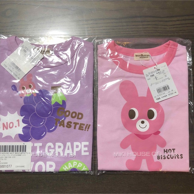 mikihouse(ミキハウス)のホットビスケッツ　Tシャツ100 キッズ/ベビー/マタニティのキッズ服女の子用(90cm~)(Tシャツ/カットソー)の商品写真