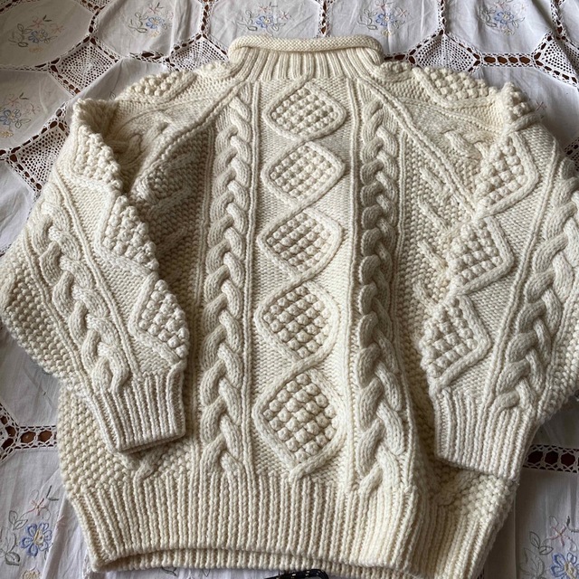 Santa Monica(サンタモニカ)のポンポンニット　古着　vintage  アランニット aran knit レディースのトップス(ニット/セーター)の商品写真