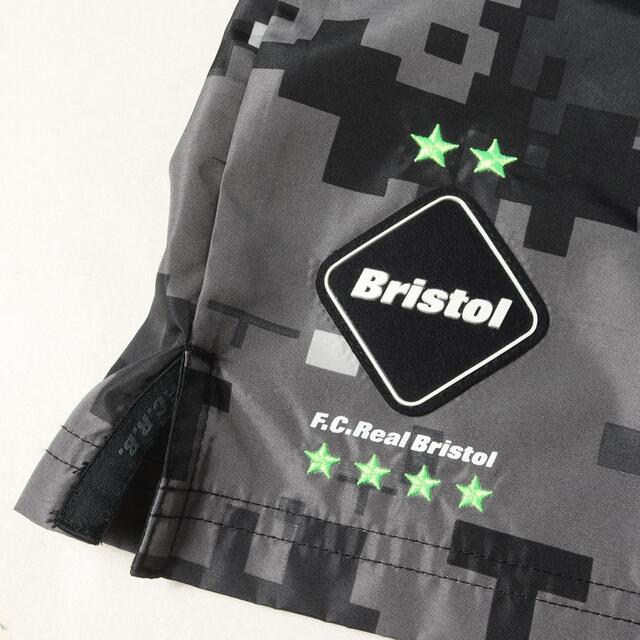 F.C.Real Bristol エフシーレアルブリストル パンツ デジカモ柄 プラクティス ショーツ PRACTICE SHORTS 19AW ブラックカモ 黒 迷彩 M ボトムス シュートパンツ 【メンズ】【中古】【美品】 - 3
