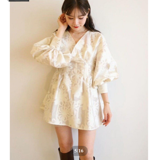 美品　Acka  jacquard mini dress