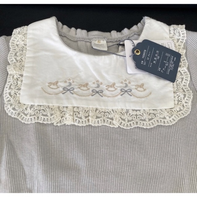 しまむら(シマムラ)のcottoli 半袖Ｔシャツ キッズ/ベビー/マタニティのキッズ服女の子用(90cm~)(Tシャツ/カットソー)の商品写真