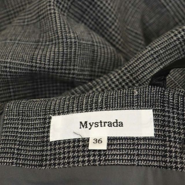 Mystrada(マイストラーダ)のマイストラーダ 22AW スリットキャミワンピース ロング グレンチェック レディースのワンピース(ロングワンピース/マキシワンピース)の商品写真