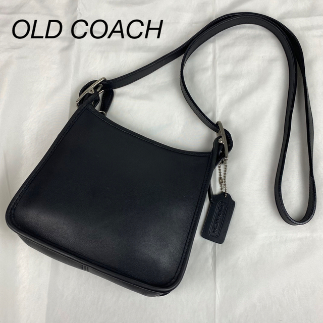 COACH オールドコーチ　ショルダーバッグ　ブラック　レザー　ミニレガシー