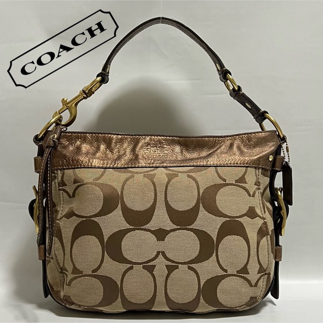 COACH コーチ ワン ショルダーバッグ シグネチャー キャンバス レザー