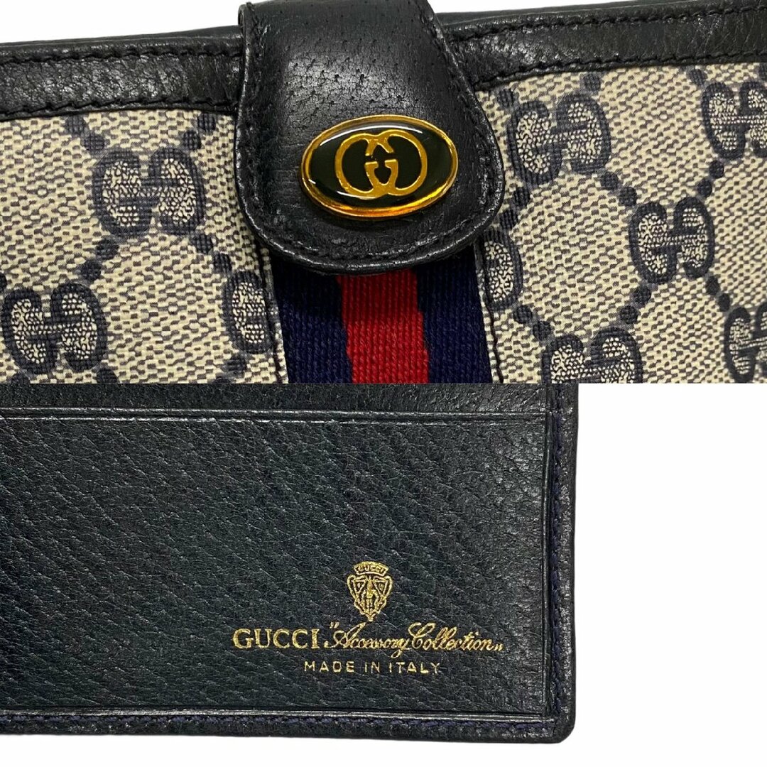 極 美品 GUCCI グッチ ヴィンテージ シェリーライン GG 金具 ロゴ