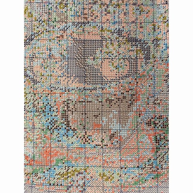 クロスステッチ キット☆クロネコとの読書タイム☆14ct177色