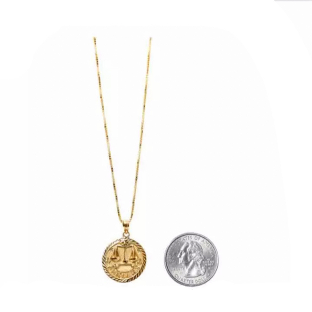 supreme justice 14k gold pendant