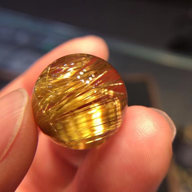 格安即決 ⭐︎【天然】タイチンクオーツ 16.4mm 丸玉 各種パーツ - www