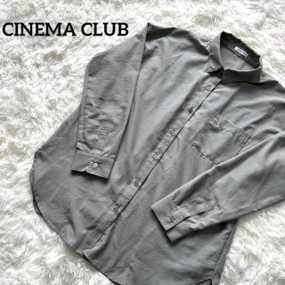 シネマクラブ(CINEMA CLUB)のシネマクラブ　ブラウス　グリーン　Mサイズ　シンプル(シャツ/ブラウス(長袖/七分))