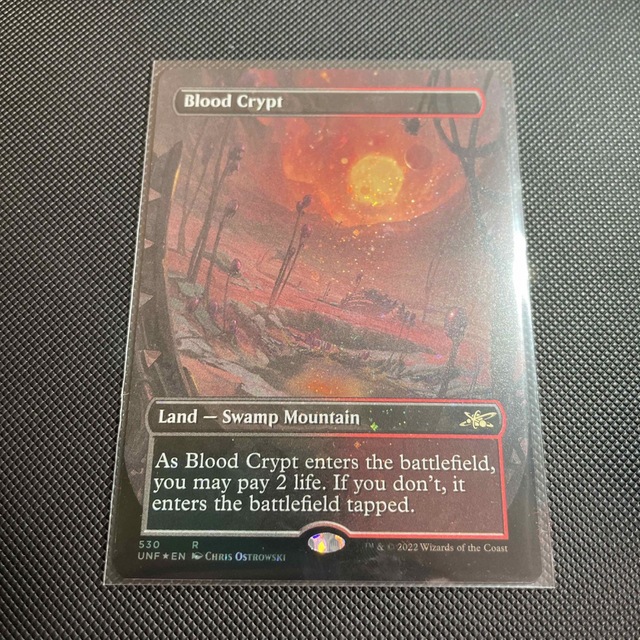 【SALE】MTG 血の墓所 Blood Crypt ギャラクシーfoil版