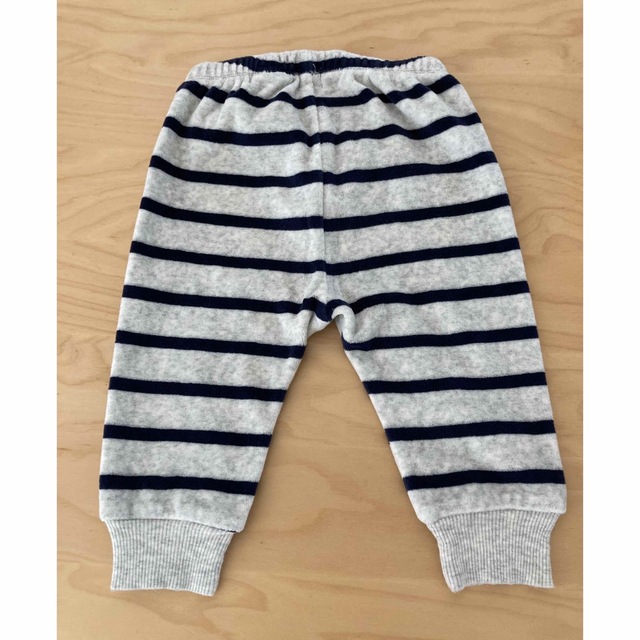 babyGAP(ベビーギャップ)のベビーギャップ　babygap くま　ボーダー　ベロアパンツ キッズ/ベビー/マタニティのベビー服(~85cm)(パンツ)の商品写真