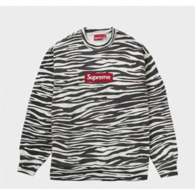 supreme box logo crewneck zebra M 新品未使用