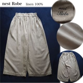 定番HOT】 新品タグ 未着 nest Robe ネストローブ リネントラウザーズ