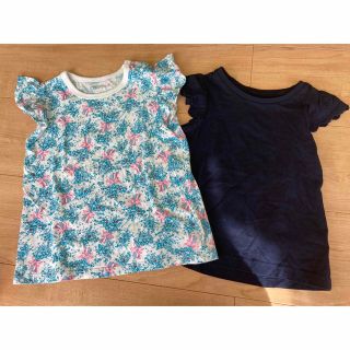 ユニクロ(UNIQLO)の半袖Tシャツ　2枚　anyfam＆ユニクロ  100(Tシャツ/カットソー)