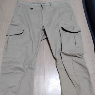 カケヤジーンズ(KAKEYA JEANS)のたくや様専用カケヤジーンズ　美脚スリムカーゴパンツ　ベージュ　サイズ01　中古(ワークパンツ/カーゴパンツ)