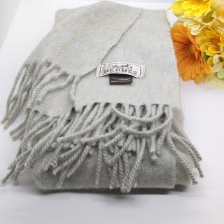 エルメス カシミヤマフラー(グレー/灰色系)の通販 49点 | Hermesを