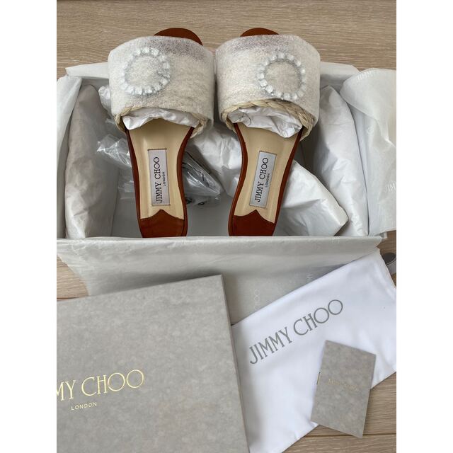 JIMMY CHOO(ジミーチュウ)の♡ジミーチュウ　サンダル　フラット　34  21㎝　22.5㎝♡ レディースの靴/シューズ(サンダル)の商品写真