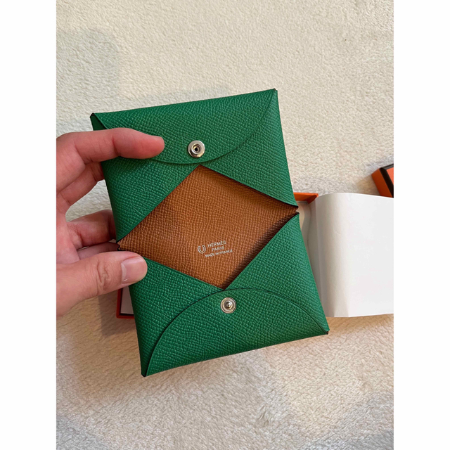 Hermes Calvi カードケース - 名刺入れ/定期入れ