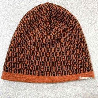 エルメス(Hermes)の完全正規品 美品 エルメス カシミヤ100％ ニット帽 ビーニー Hロゴ(ニット帽/ビーニー)