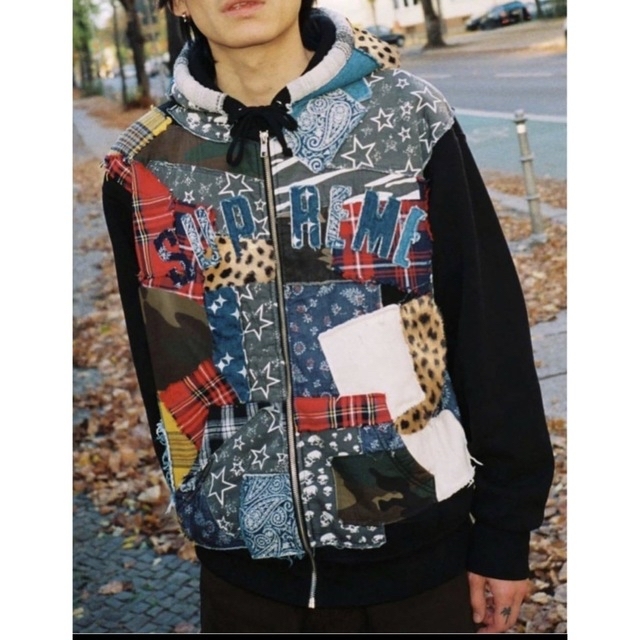 Supreme Patchwork Zipup Hooded Mサイズ