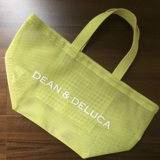 DEAN&DELUCA メッシュトートバッグ　ライムグリーン Lトートバッグ