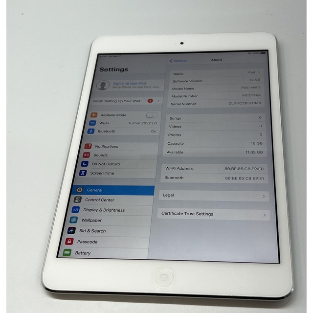 iPad（第6世代）大容量128GB　Wi-Fi　MR7J2J/A ジャンク扱い