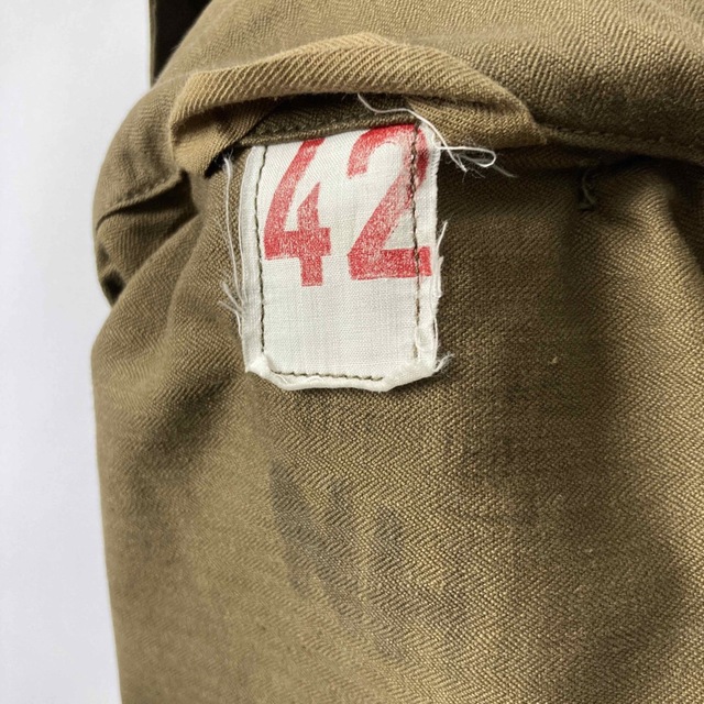 MILITARY(ミリタリー)の50s〜 フランス軍 M47 ジャケット HBT フード付き 42 メンズのジャケット/アウター(ミリタリージャケット)の商品写真