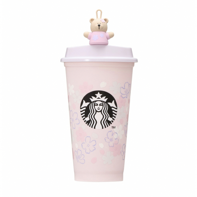 SAKURA2023リユーザブルカップ専用ドリンクホールキャップベアリスタ