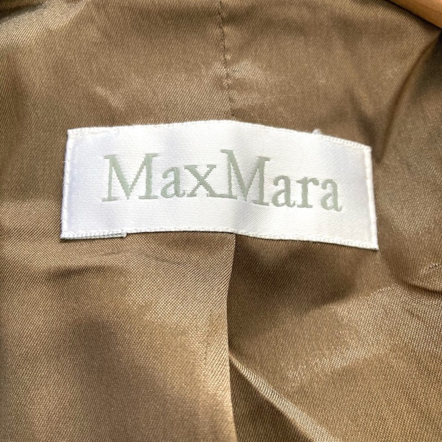 Max Mara(マックスマーラ)のMaxMara　白タグ　ピーコート　ヘリンボーン　カシミア　バージンウール　美品 レディースのジャケット/アウター(ピーコート)の商品写真