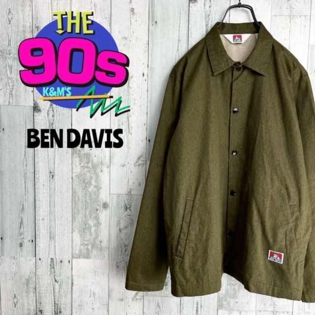 90's BEN DAVIS ベンデイビス　白タグ　コットンコーチジャケット