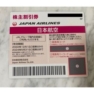 JAL(日本航空)株主優待2枚　即購入OK!(航空券)