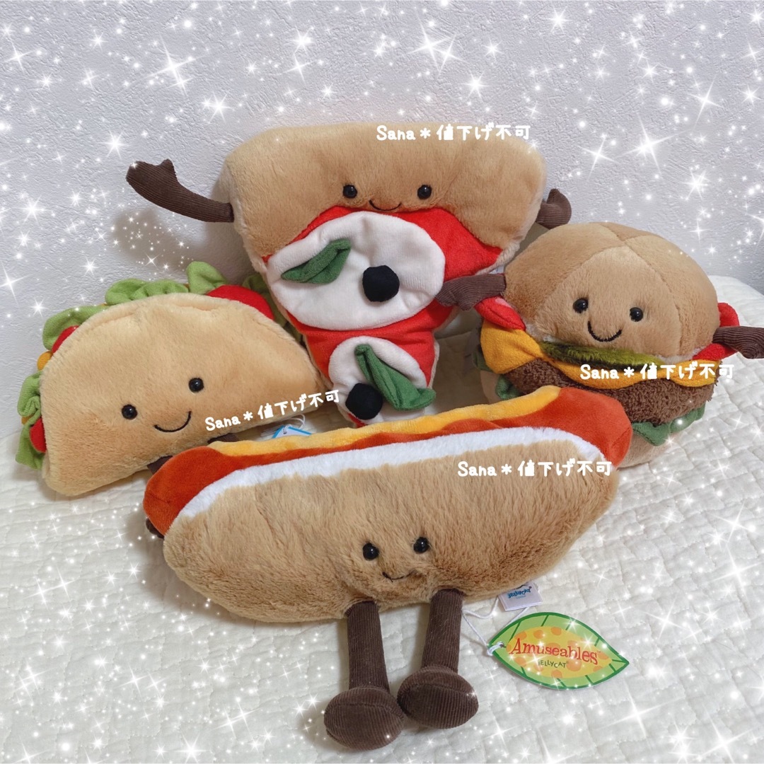 新作　新品　ジェリーキャット　タコス　tacos バーガー　ぬいぐるみ　food