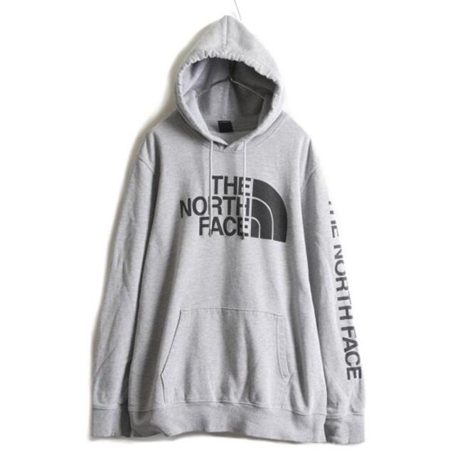 THE NORTH FACE - ノースフェイス 袖 プリント スウェット パーカー